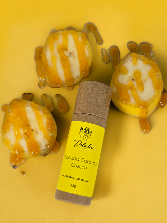 Natural Lip Balm - Banana Caramel Cream