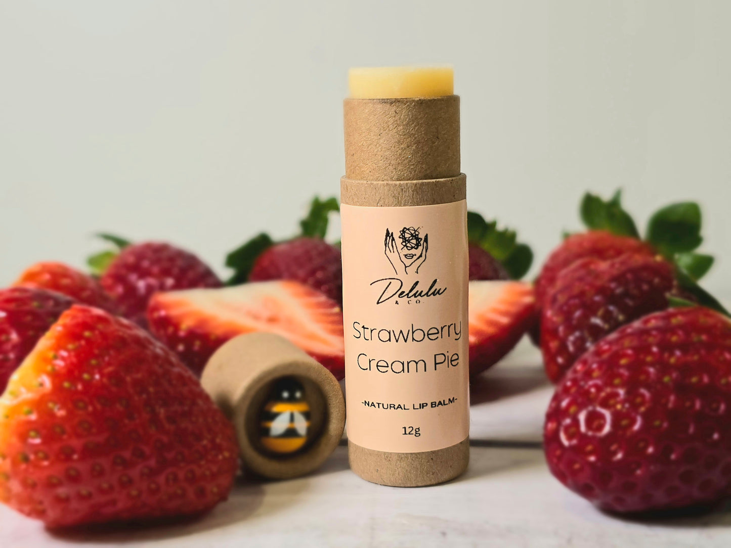 Natural Lip Balm - Strawberry Cream Pie